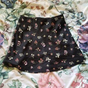 No Boundaries - Silk Floral Skirt (Size S)